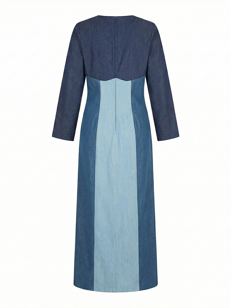 Blue Print Maxi Dress view 3