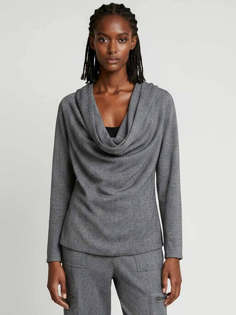 Herringbone Cowl Hoodie view 4