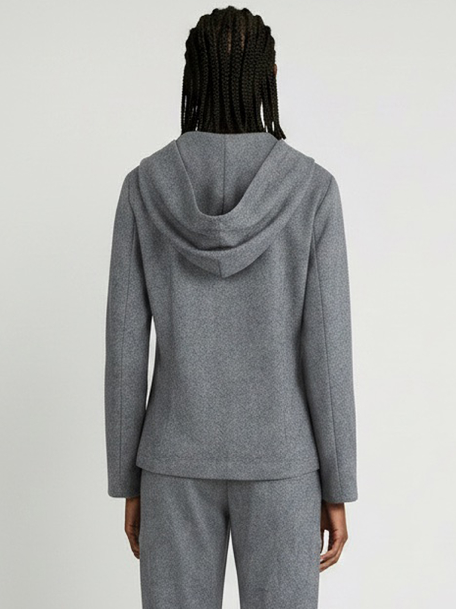 Herringbone Cowl Hoodie view 5
